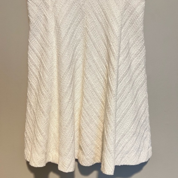 Theory Classic Flare in Off-White Cailen Tweed Sleeveless Dress Size 6 - Picture 10 of 11